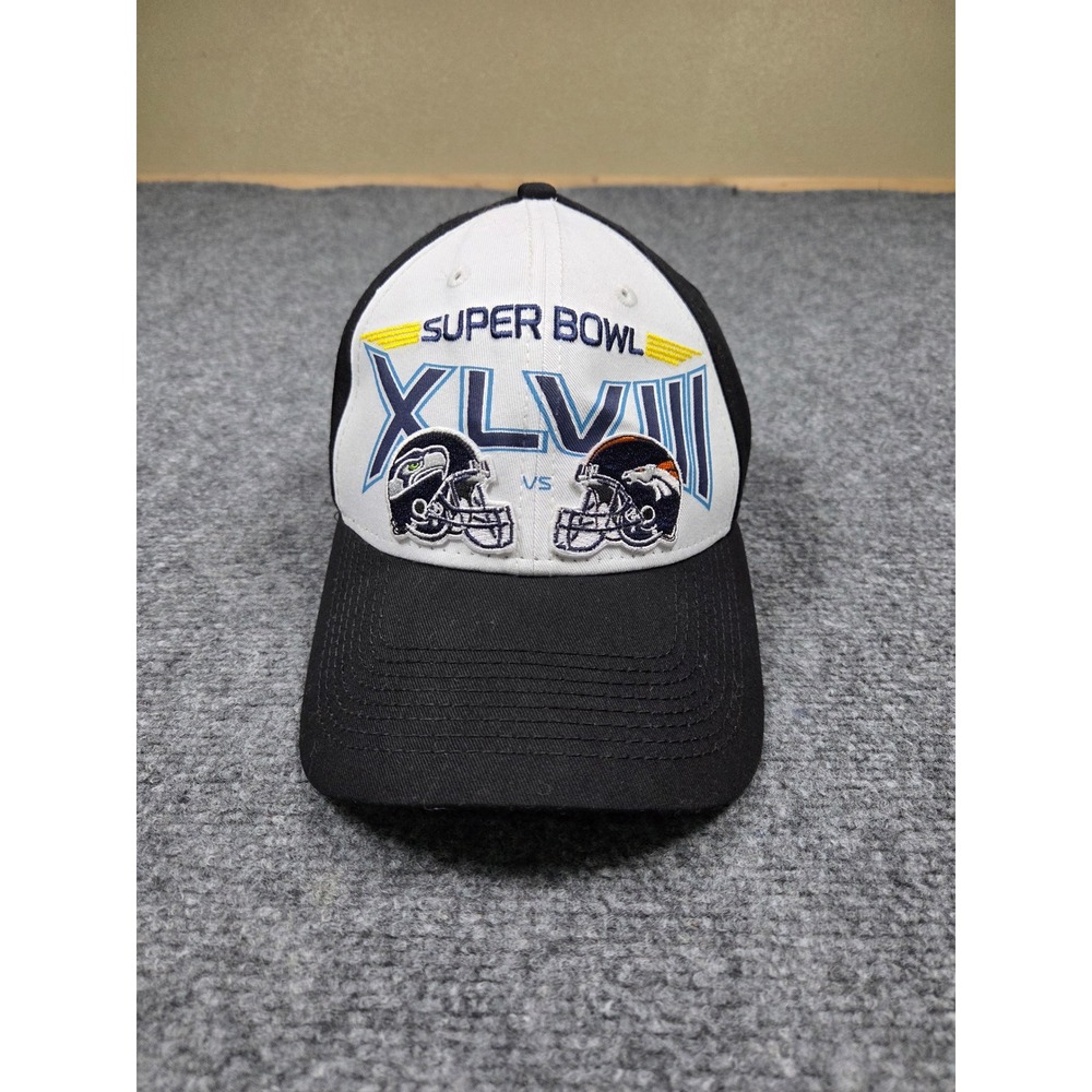 Super Bowl XLVIII Adjustable Hat OSFA New Era Seahawks Broncos Adele Custom 2014